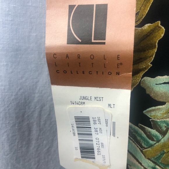 Carole‎ Little Women's Floral Tropical Dress Pants w/Pockets Size 10 Vintage NWT - Picture 8 of 12